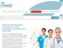 Tablet Screenshot of krankenhaus-information.net